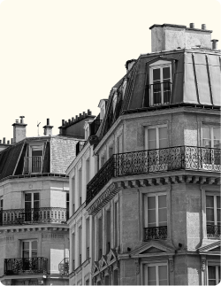 Image des toites d'immeubles Haussmaniens à Paris